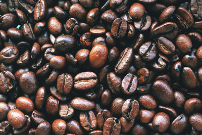 Full frame shot of coffee beans