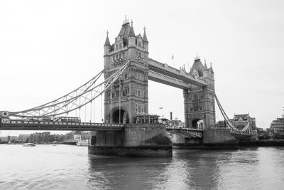 View of bridge over river