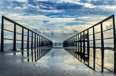 Scenic view of bridge against sky