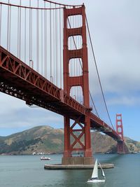 Golden gate bridge in city