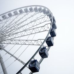 Low angle view of ferris wheel against sky