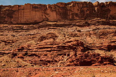 Rock formations in a desert