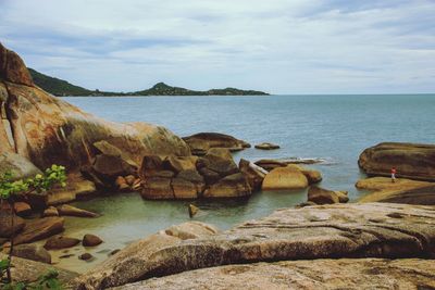 Scenic view of sea against sky