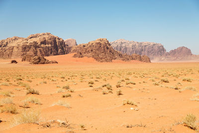 Scenic view of desert against sky