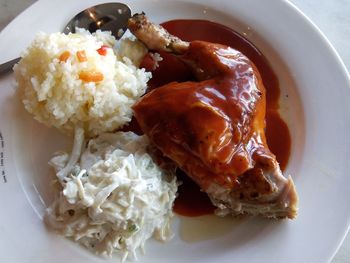 Close-up of food in plate