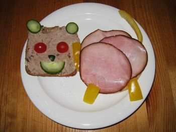 Close-up of served food