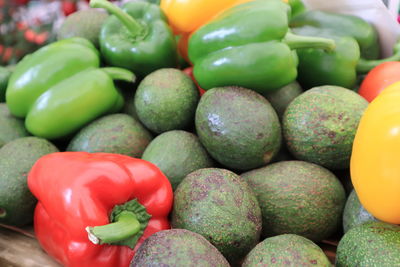 Full frame shot of fruits for sale in market