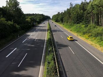 Road passing through landscape