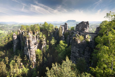 Panoramic view of landscape against sky