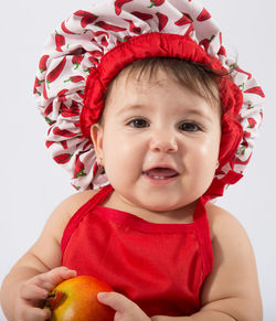 Portrait of cute baby girl