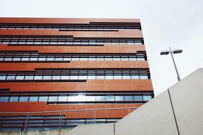 Low angle view of building against clear sky