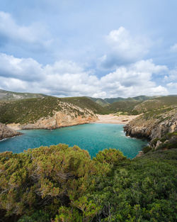 Sardinian coast, cala domestica beach
