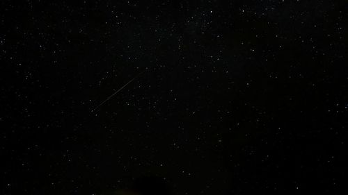 Low angle view of stars in sky