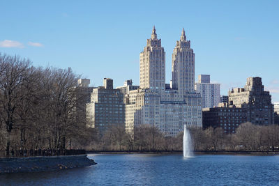 View of modern buildings in city