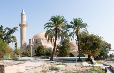 Traditional seaside mosque in cyprus