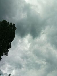 Low angle view of cloudy sky