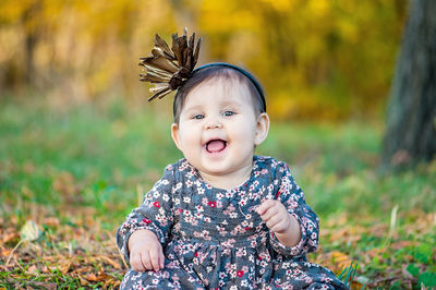 Portrait of smiling boy