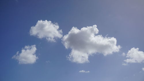 Low angle view of clouds in sky