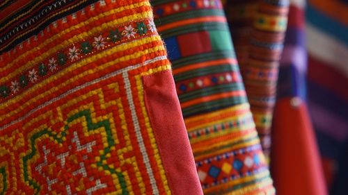 Close-up of cultural pattern 