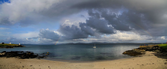 Panoramic view of sea against sky