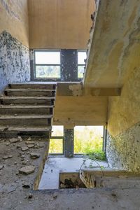 Interior of abandoned building