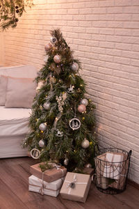 Christmas tree on wall