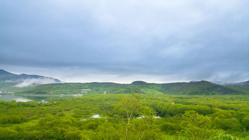 Scenic view of landscape against sky
