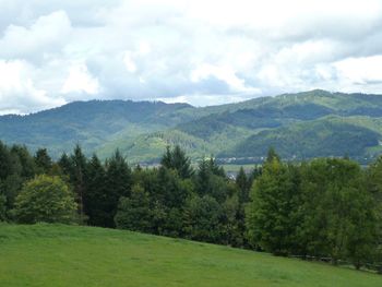 Scenic view of landscape against sky