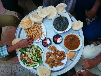 Close-up of preparing food