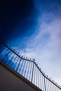 Low angle view of bridge against sky