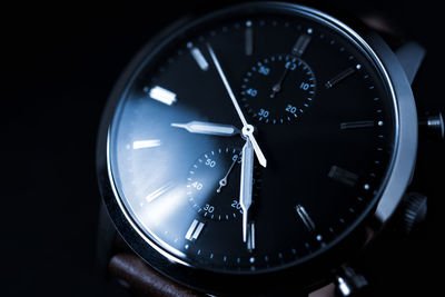 Close-up of wristwatch