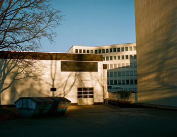 Digital composite image of building against sky