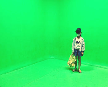 Full length of a young woman