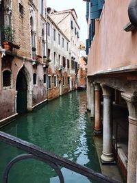 Canal amidst buildings in city