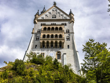 Low angle view of historic building against sky