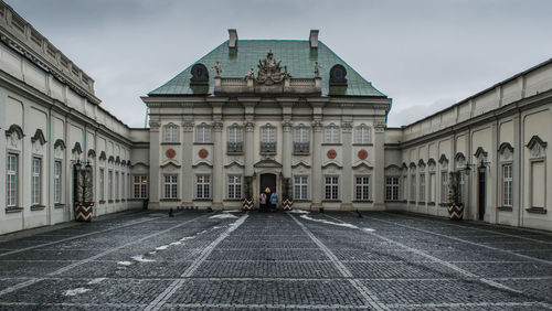 View of historical building in city