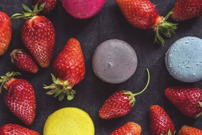 Full frame shot of strawberries