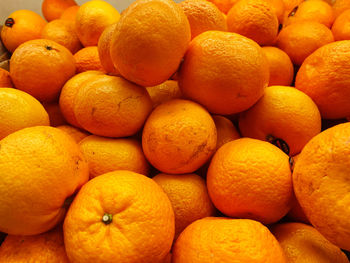 Full frame shot of oranges