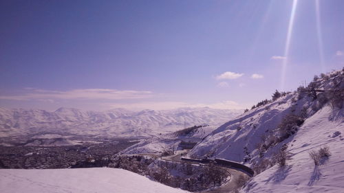 Scenic view of landscape against sky