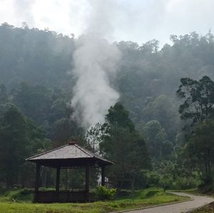 Built structure with trees in background