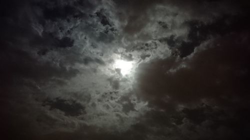 Low angle view of clouds in sky