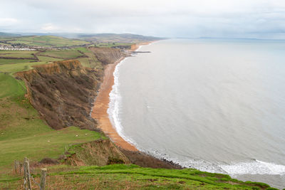 View from the top of thorncombe beacon on the dorset coastline