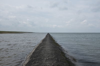 Scenic view of calm sea against sky