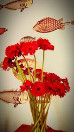 Close-up of red flowers