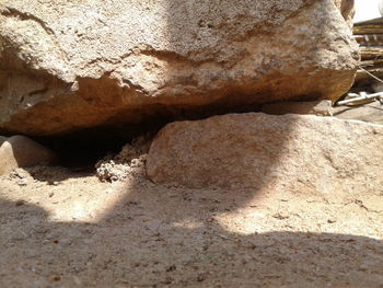 Close-up of rock formation