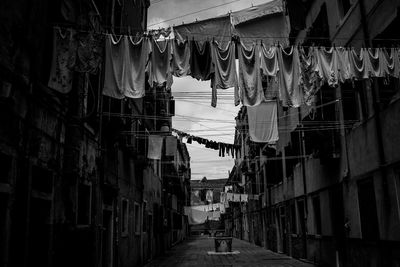 Clothes drying on clothesline