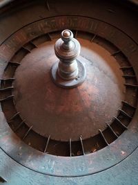 Close-up of spiral staircase
