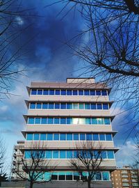 Low angle view of buildings against sky