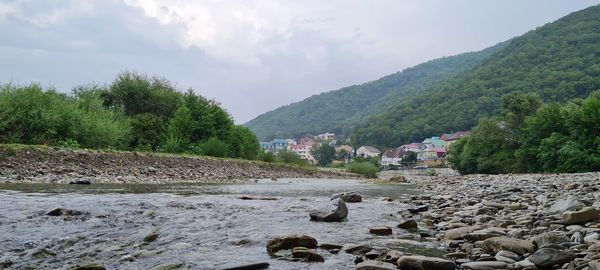 Scenic view of landscape against sky