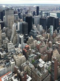 High angle view of cityscape